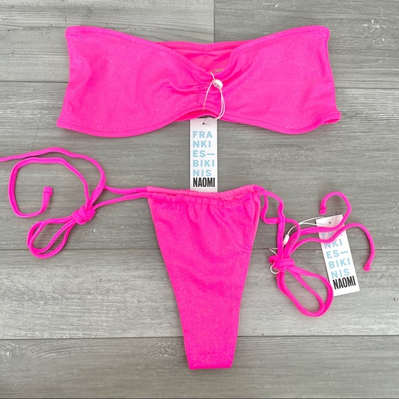 Frankie's Bikinis Other - Frankie’s Bikinis Neon Pink Glitter Bikini NWT